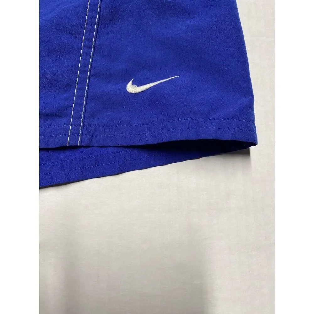 Vintage‎ Nike Swim Trunks Mens XL Blue Pockets Drawstring Lined